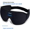 Black 3D Eye Mask with Bluetooth 5.0 Wireless Headphones and Memory Foam Eye Protection