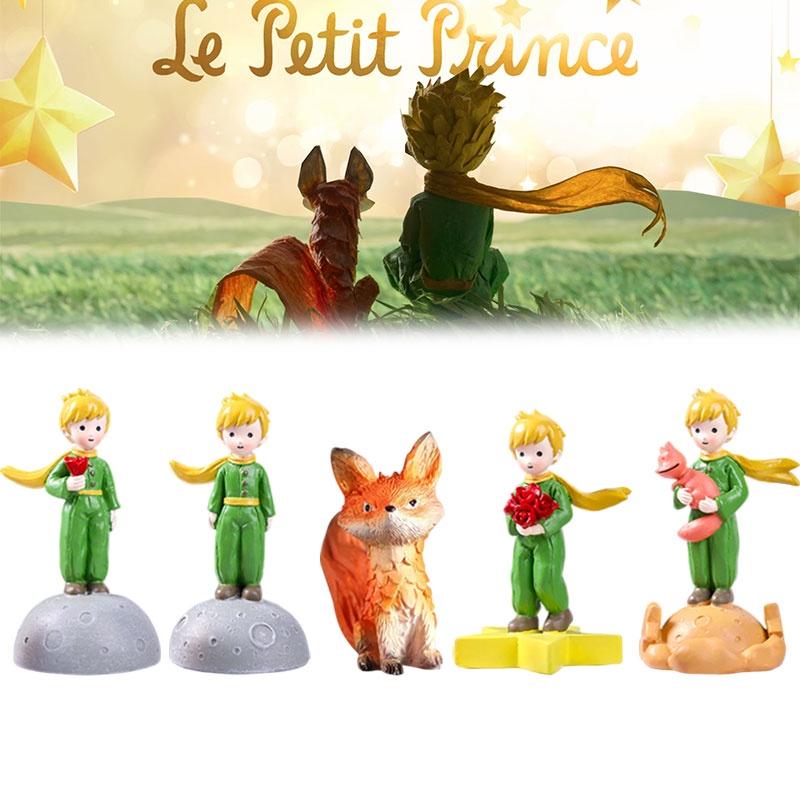 Top Quality Resin Crafts Little Prince Fox Cake Baking Eternal Flower Mini Ornaments Wholesale
