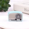 Миниатюры ретро-радио Аксессуары для мини-кукольного домика Забавная имитация модели радио Спальня