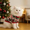 Костюм Мультяшный Узор Домашнее Животное Рождественский Свитер Теплый Мягкий Кот Олень Вязаная Одежда Рождественский Щенок Одежда Вечеринка