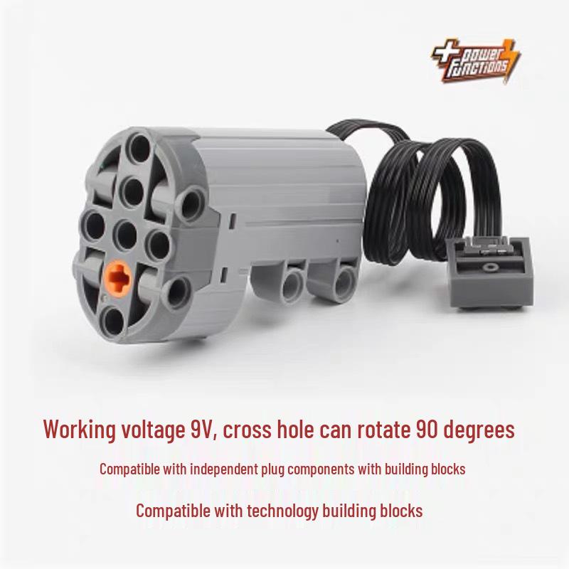 Электродвигатель, батарейный отсек и приемник для игрушечной машинки, конструктор