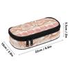School Pencil Case Neat Design 300D Polyester Smooth Zipper with Main Compartment Mesh Pocket and Pen Slots for Teens and Students