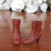Модные женские кукольные сапоги на высоком каблуке для кукол 1/6 BJD 30 см, подходят для кукол с длиной стопы 2 см