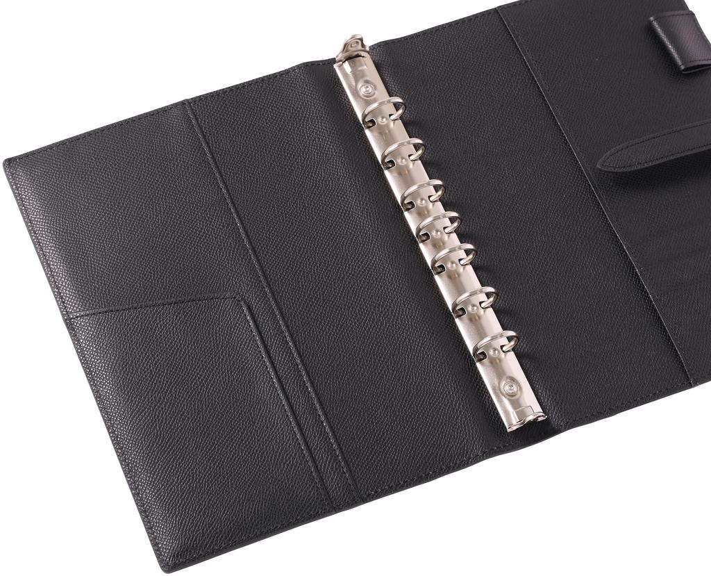 Franklin Planner Color Noblesse IV Binder, Classic, 20mm, Black, 86644