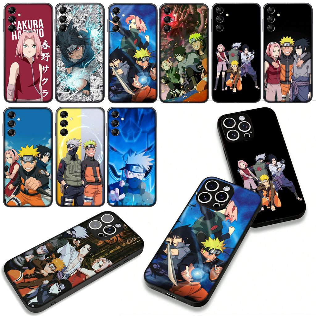 Cover for Apple iPhone 16 15 14 Plus 13 12 Mini 17 Pro Max + ProMax 16E Air Phone Case Kakashi Narutos Haruno Sakura Sasuke
