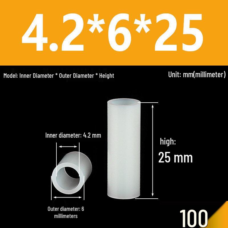 Nylon Spacer & Insulating Sleeve Set: M2.5-M7 Sizes, Thickened Washer, Isolation Shaft & Lamp Column