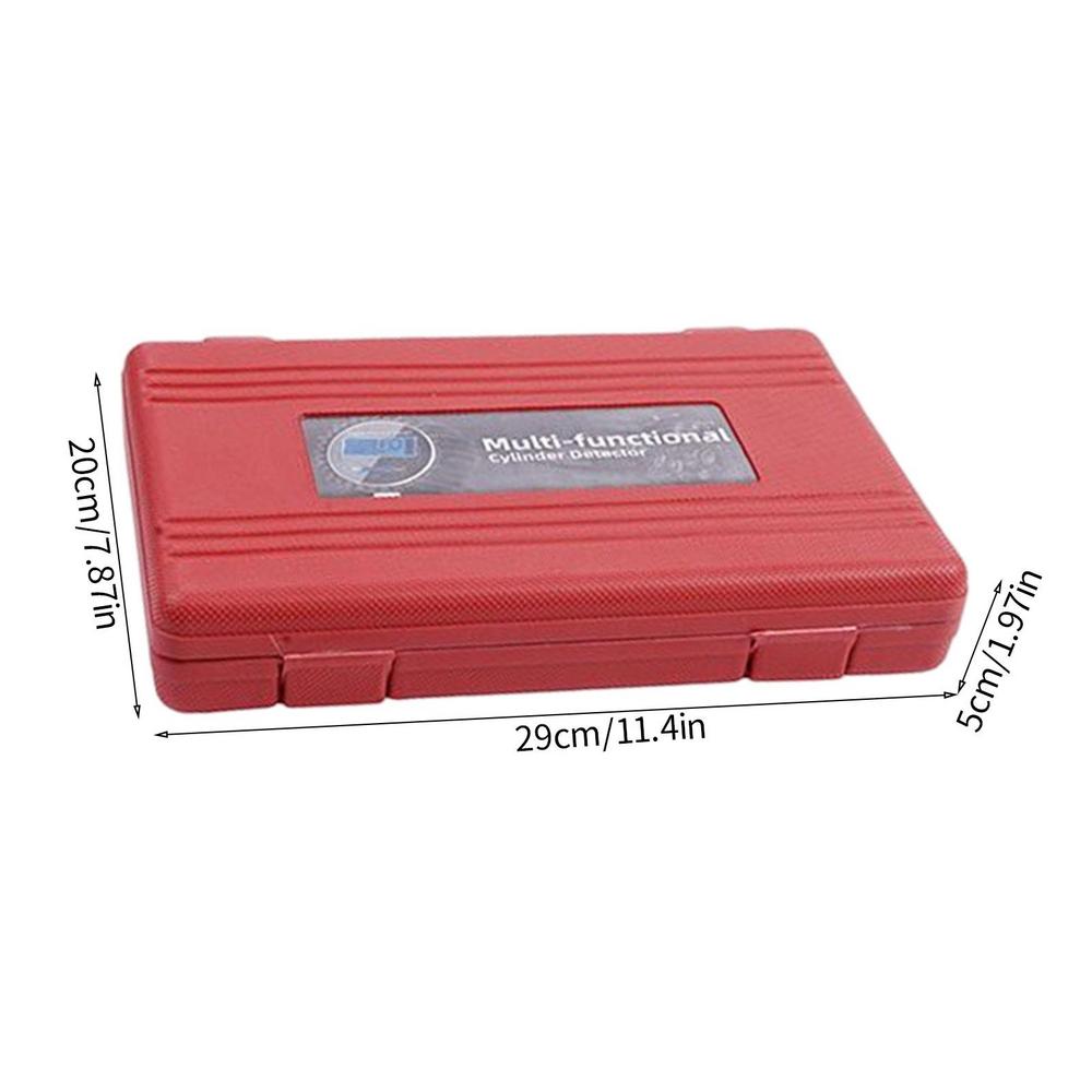 Car Compression Tester 0-200 PSI Digital Cylinder Compression Gauge Car Engine Cylinder Compression Test Tool With Adapters