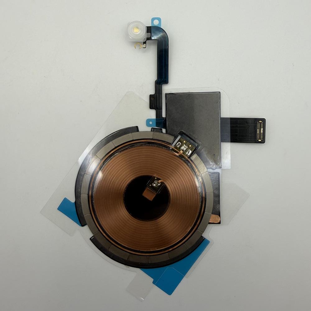 OEM Wireless Charging Coil NFC Antenna Replacement With Led Flash Light Flex Cable For iPhone 14 15 16 Plus Pro 17 Pro Max Parts