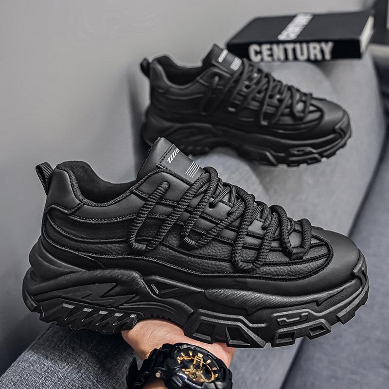 Весна и осень новые мужские туфли модный бренд молодежные спортивные кроссовки повседневные толстые подошвы увеличивающие рост маленькие белые туфли для доски белый папа прилив