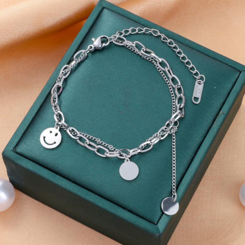 Корейский браслет женской моды из титановой стали Дун Дэмун - Нержавеющий, Высококлассный, Дизайн через границу.