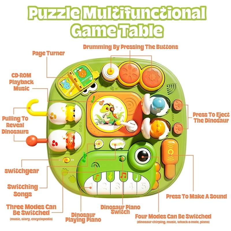 Многофункциональный обучающий стол: Развивающая игрушка с играми и музыкой для раннего развития навыков и когнитивных способностей детей