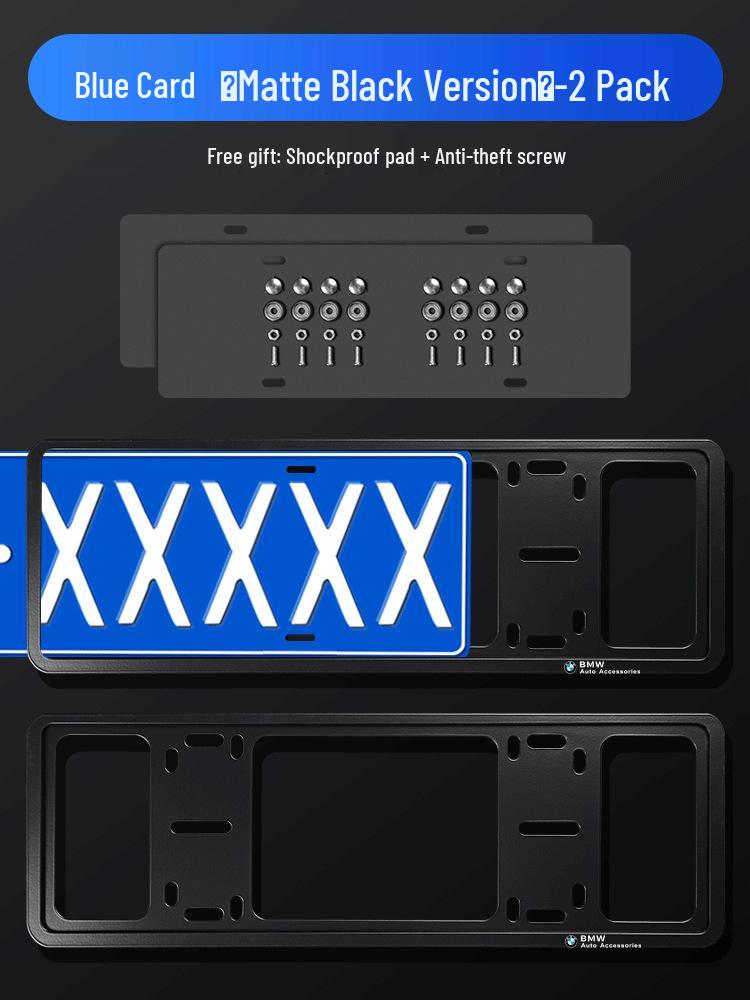 Рамка номерного знака из углеродного волокна для BMW X1, X2, X3, X4, X5, 1 серии, 3 серии, 5 серии