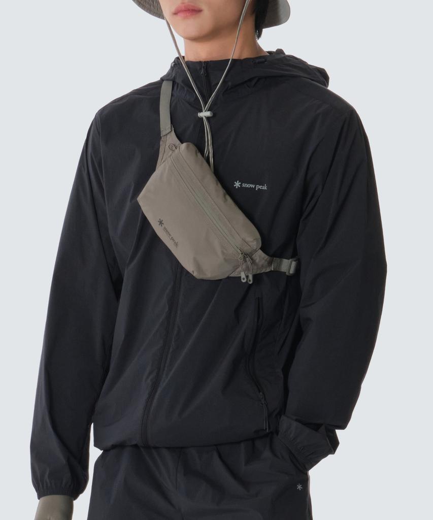 Snowpeak Apparel Легкая поясная сумка Cordura 1 л (S26Mutbg08) Темный хаки