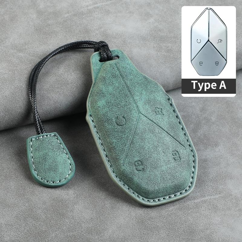 For BYD Equation Leopard 5 2025 2025 Handmade Car Smart Key Case Cover Keyless Remote Entry Fob Keychain Accessories