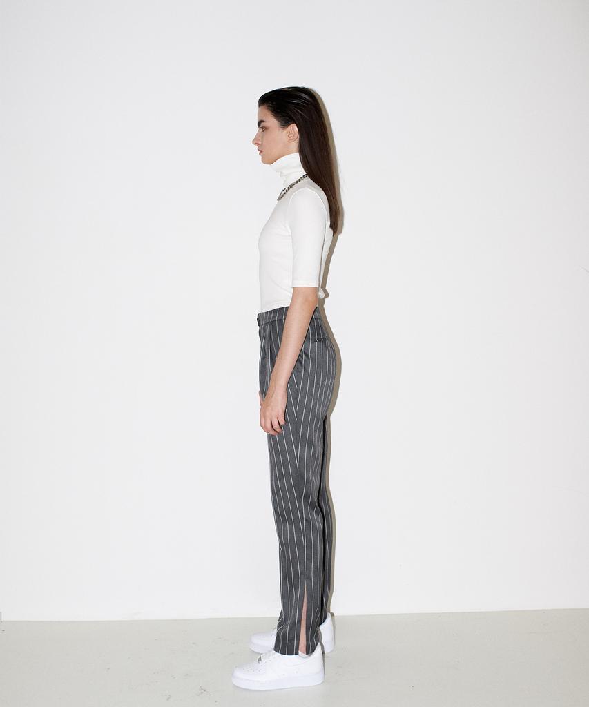 Chaenyuyog Not A Cliche Tailored Trouser [Stripe Gray]