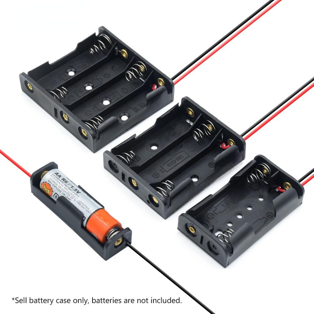 1 шт. 3X AA Power Battery Storage Case Holder Storage Box Multi Purposes DIY AA Battery Holder LR6 Container With Lead Cables