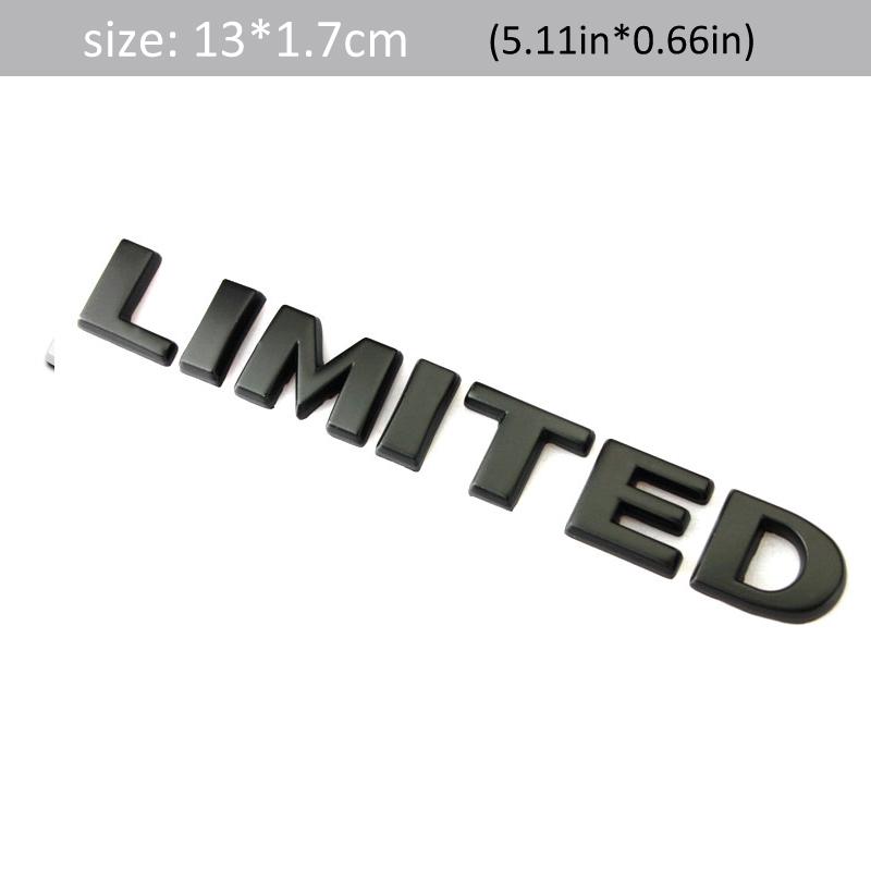 DSYCAR 1Pcs 3D Metal LIMITED Car Side Fender Rear Trunk Emblem Badge Sticker Decals for JEEP Wrangler Compass Commander Cherokee az1