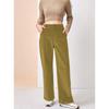 Осень и зима Большие размеры Высокая талия Тонкие повседневные прямые брюки женские брюки