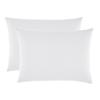 Set of 2 "Drift" Pure Cotton Dyed Washed Pillowcases 57 Threads/cm² All Sizes - White - Pillowcases 50 X 70 Cm X 2