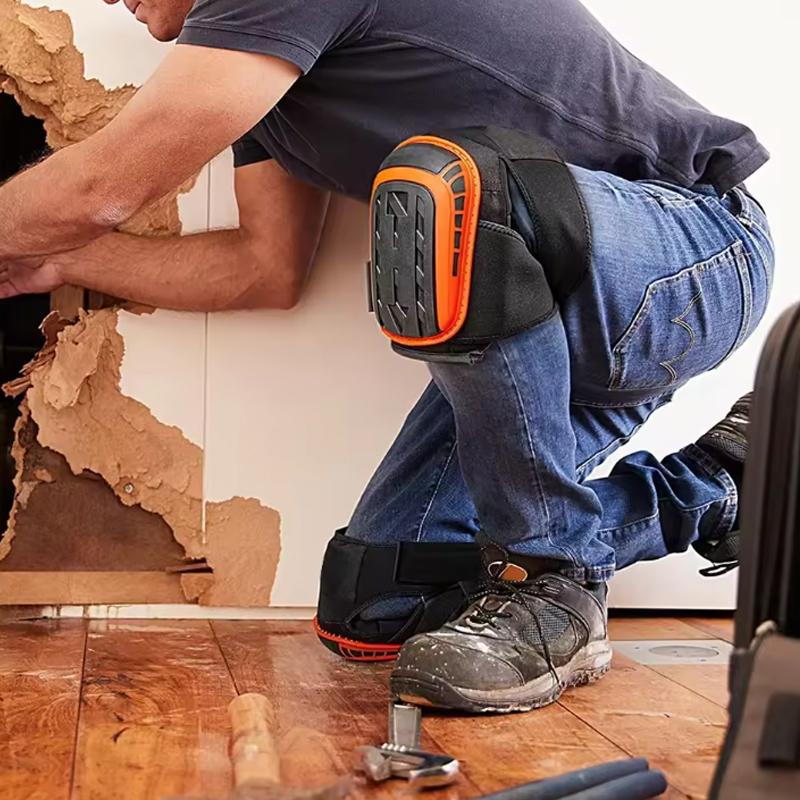 Регулируемые наколенники. Профессиональные коленные суставы оснащены наполнителем из высокопрочной пены EVA с удобной гелевой подушечкой.