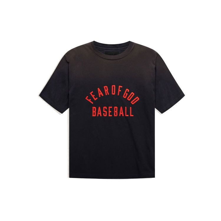 Fear of God Бейсбольная футболка Vintage Black/Red Unisex Tops FG50-063CTJ-010