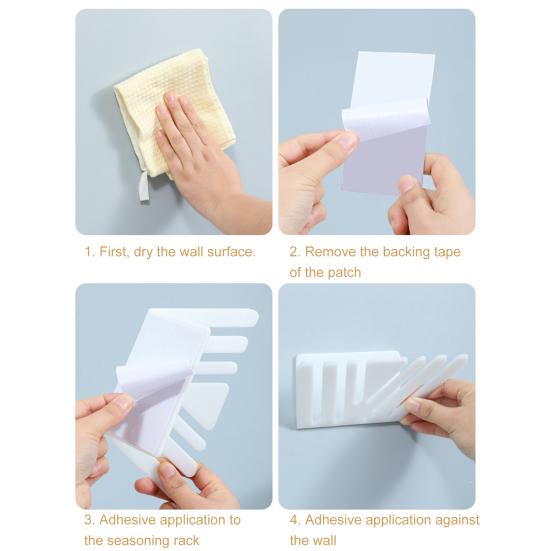 Yousheng 1/2/3Pcs Storage Rack Refrigerator Organizer Strong Load-bearing Wall Mount Easy To Install Utensils Hanger Hooks