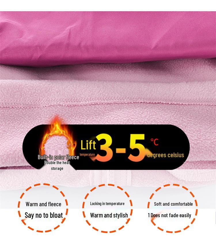 2025 Девичья ветрозащитная куртка: Стильное демисезонное пальто-штормовка 2-в-1 со съемной частью