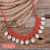 Women Natural Sea Cowrie Shell Summer Jewelry Rope Chain Choker Necklace Bohemian Shells Choker Girl Friendship Gifts