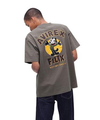 Футболка с вышивкой логотипа Felix, мужская, M, 310, оливковая, 783-5134035