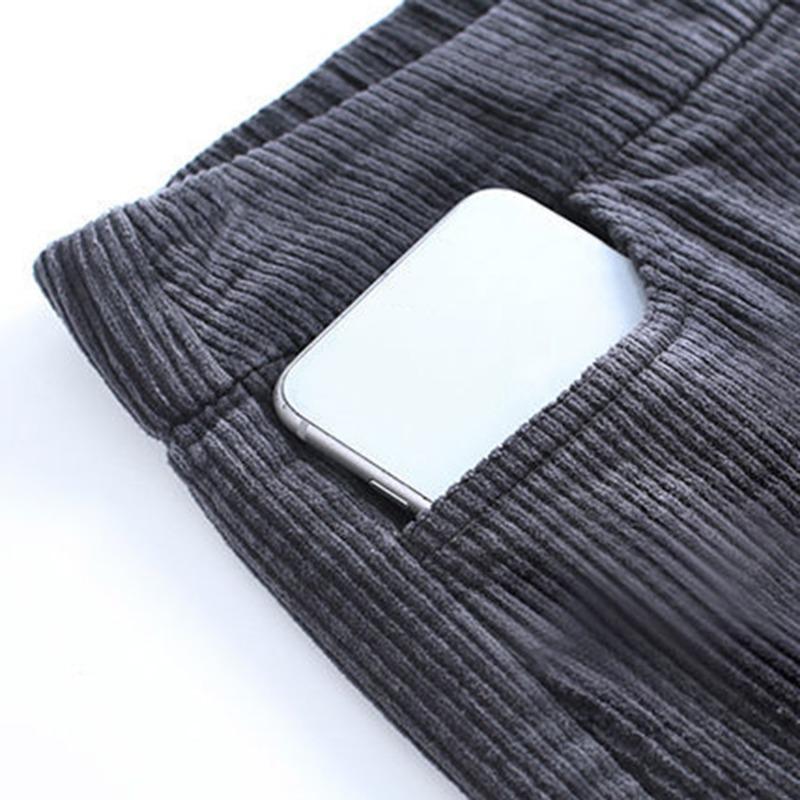 Fashion Women Winter Thicken Plush Corduroy Casual Pants Warm High Waist Lady Trousers SImple All-Match Female Leggings Harem Woman Pants Trousers