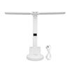 Desk Light Dimmable Adjustable Brightness Eye Protect Desk Lamp Rechargeable and Plug In Dual Swing