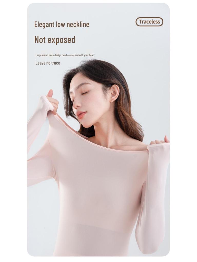 Комплект термобелья телесного цвета с индивидуальной посадкой – Легкий и высокоэластичный базовый слой для женщин