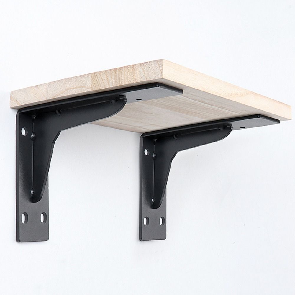 6-18IN Floating Shelf Brackets Heavy Duty Partition Rack Wall Shelf TV Cabinet