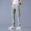 Ice Pants Men's Summer Large Size Slim-Fit Straight Business Casual Pants