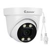 Распознавание лиц Просмотр JENNOV Камера безопасности Специальная камера для комбинации с POE 8 миллионов купольных дополнительных цветных ночных охранных устройств Питание POE