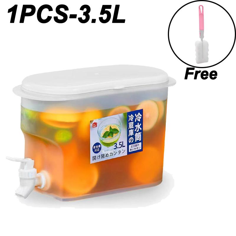 Кувшин для холодной воды большой емкости 3,5 л. Холодный чайник с краном в холодильнике. Диспенсер для напитков со льдом. Холодильник и кран.