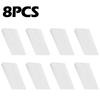 49*29*6.5мм 8шт Туалетные прокладки Высококачественный Мягкий Пластик Штабелируемый Прозрачный
