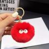 Cute Plush Coal Ball Charm: Keychain & Backpack Accessory