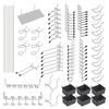 140Pcs/114pcs Metal Pegboard Hooks Organizer Assortment Kit Peg Locks Hanging Hook Applications