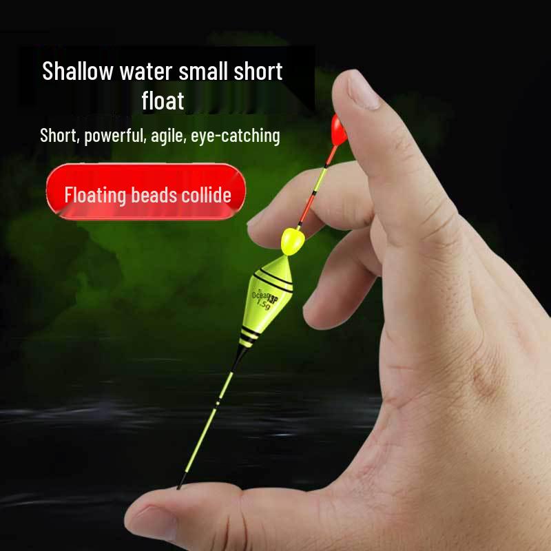 Ультракороткая трава Дыра Нано Поплавок для Карася с Утолщенным, Привлекающим Внимание Дизайном