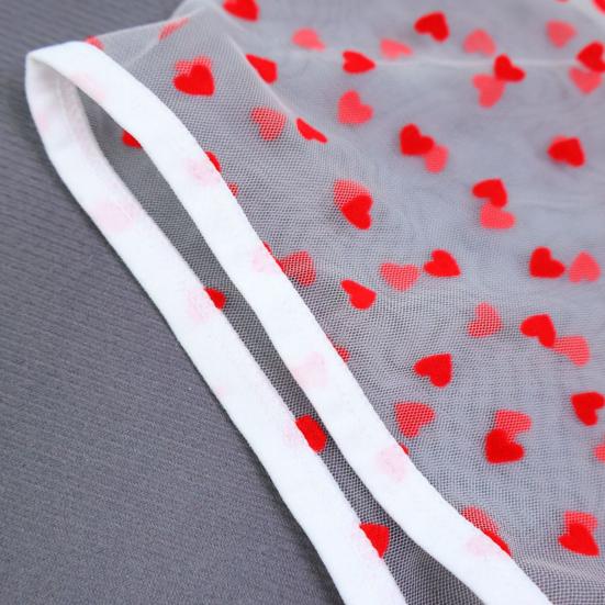 Yousheng Мужское боксерское нижнее белье Эластичное Средняя посадка Перспективный Дизайн с полой сеткой Трусы-боксеры с рисунком сердечек Юбилейный подарок