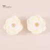 1 пара сережек-гвоздиков с розами, элегантный дизайн с цветком камелии, однотонные женские летние элегантные серьги, удобные антиаллергенные украшения для вечеринок