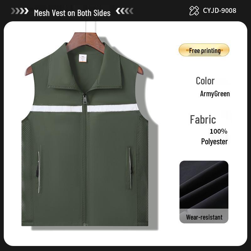 Индивидуальные жилеты волонтеров и гидов с логотипом для супермаркетов и складской деятельности
