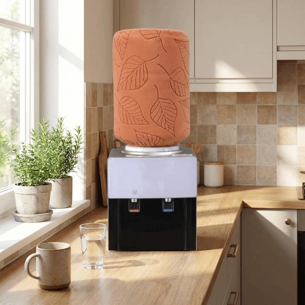 Removable Barrel Dust Cover Solid Color Elastic Barrel Cover Simple Water Cooler Cover Office