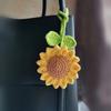 Multipurpose Car Handmade Crochet Sunflower Handmade Sunflower Car Mirror Accessories  Women