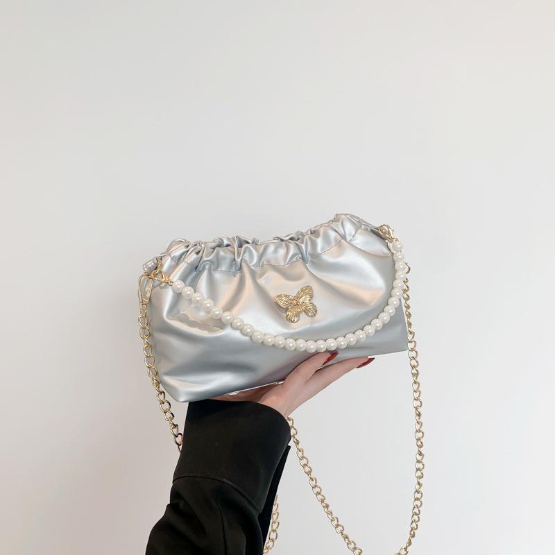 New Bags for Women's Niche Beauty Cloud Bag Chain Crossbody Bag Fashionable Personality Trend One-shoulder Bucket Bag