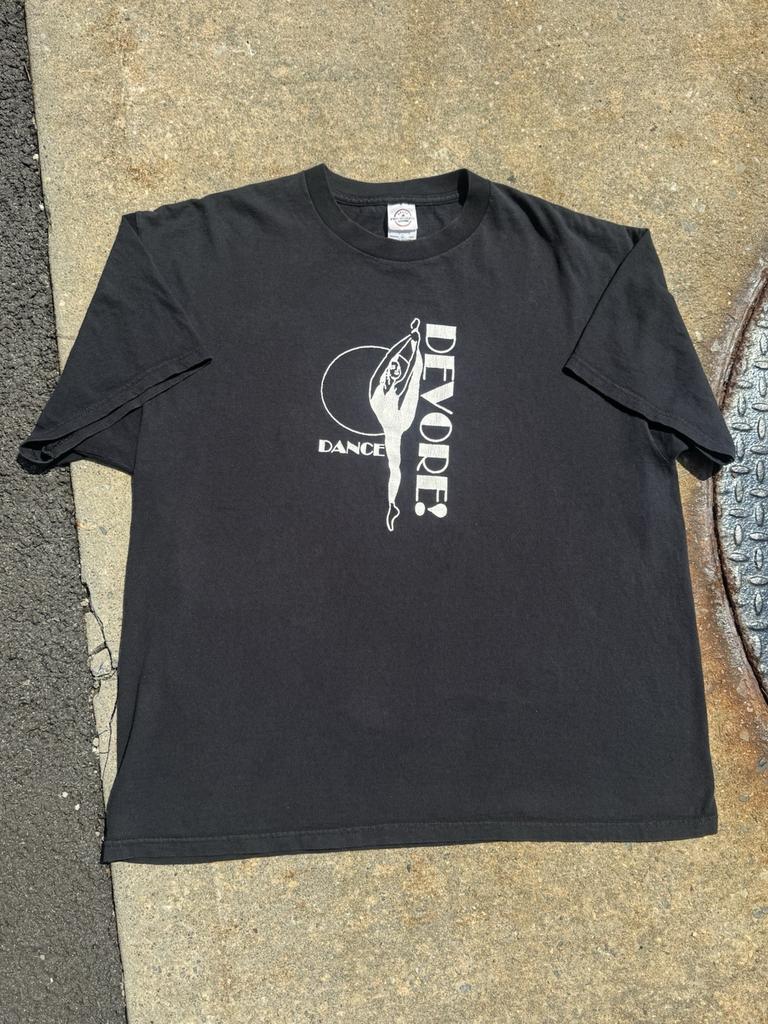 Rare Vintage Dance Ballet Tap African Arts VTG Faded Black 90s Rap T Shirt XL