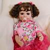 22'' 55 см полноразмерная силиконовая кукла-реборн для малышей Betty Beautiful Princess Girl Newborn Dolls с настоящими, как будто вручную прошитыми волосами, детская игрушка-кукла, подарки для детей