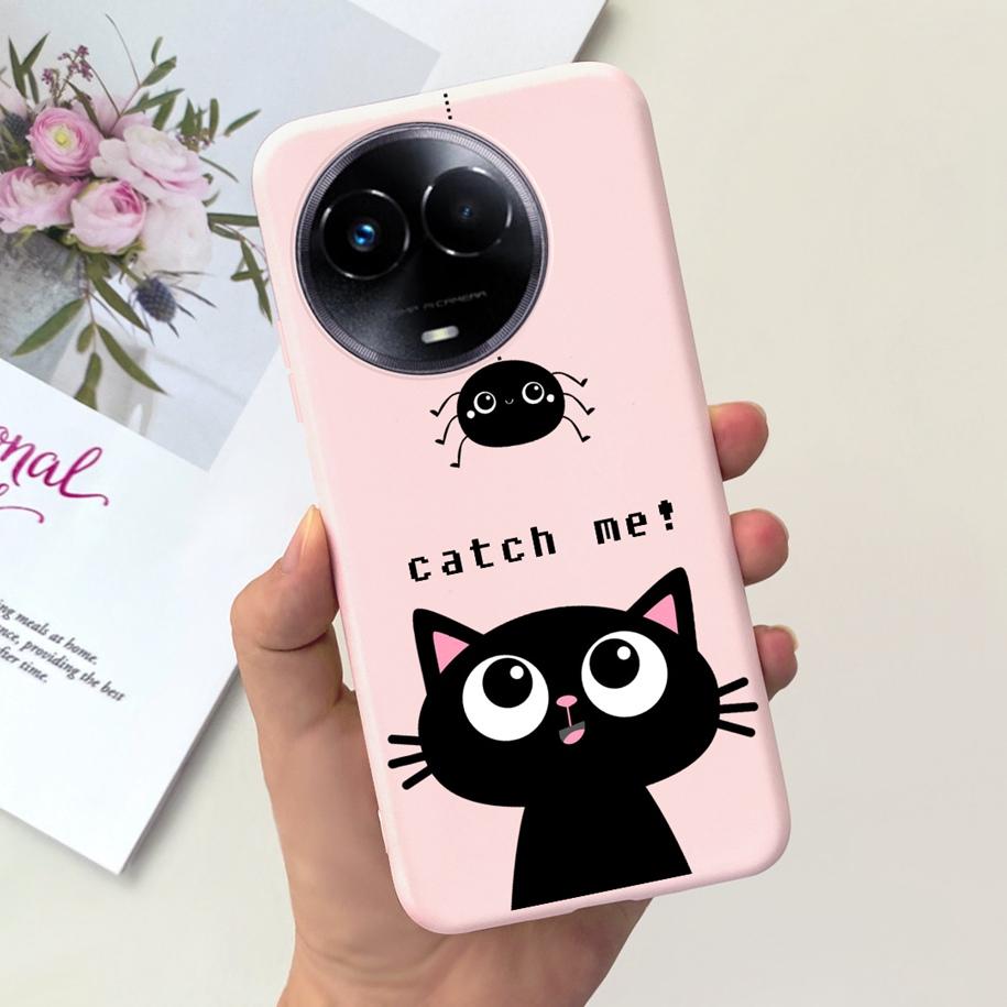 Ударопрочный Чехол Для Realme 11 5G / Realme 11X Чехол На Телефон Модный Девушки Мягкий Силикон Funda Для Realme11 11 X 2023 RMX3785 Coque