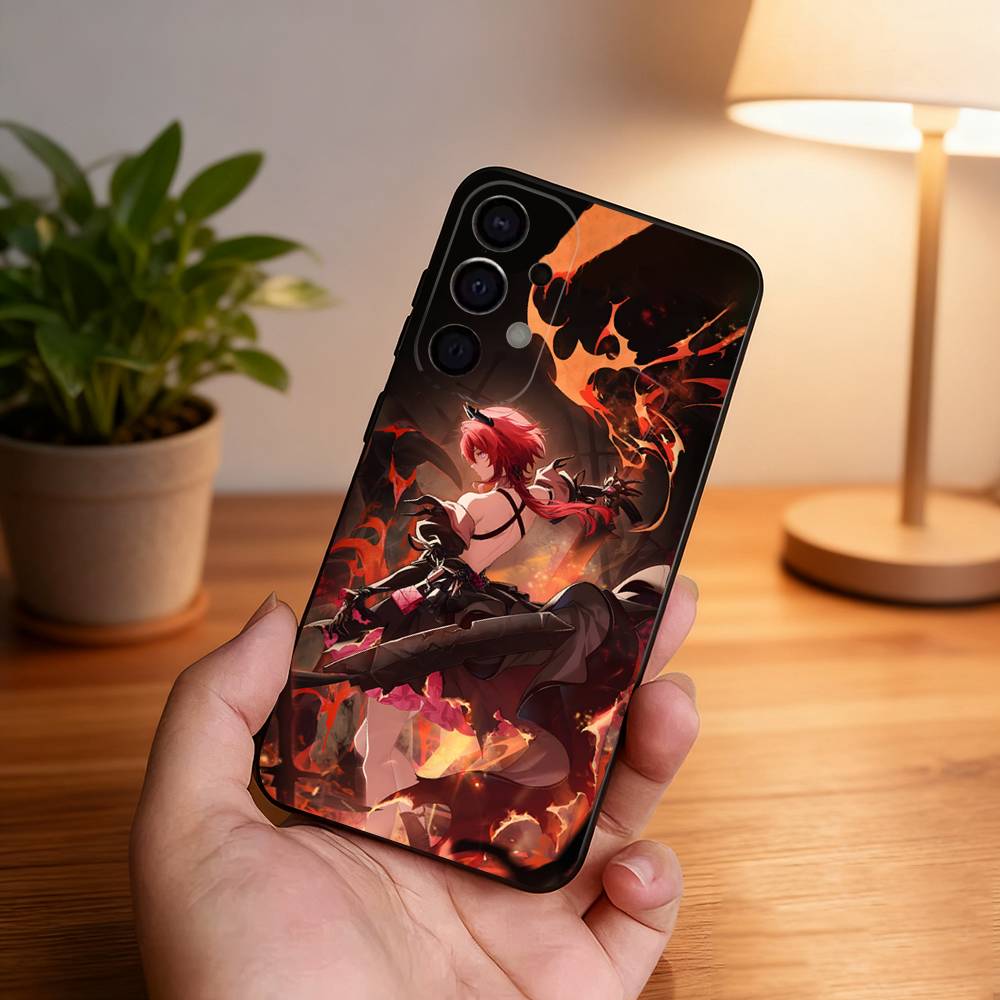 A-Arknights E-Endfield Ударопрочный чехол для телефона Samsung S26,S25,S24,S21,S22,S23,S30,Ultra,S20,Plus,Fe,Lite,5G Черный чехол